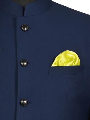 lemon yellow silk pocketsquare - 15924112 - Standard Image - 3