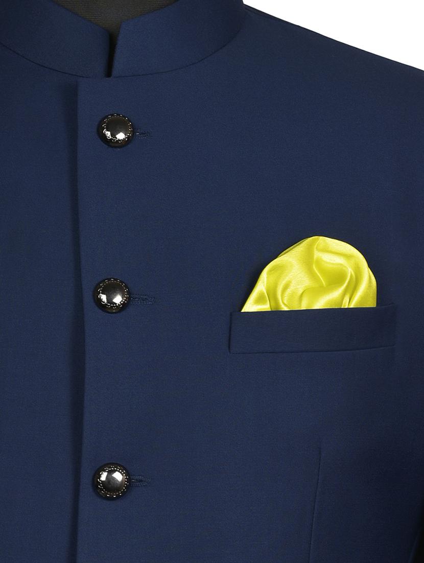 lemon yellow silk pocketsquare - 15924112 - Zoom Image - 3