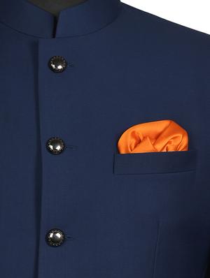 orange silk pocket square - 15924115 - Standard Image - 3