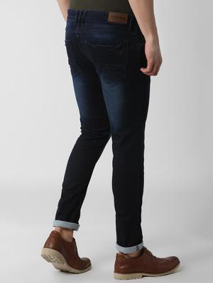 blue cotton blend light washed jeans - 15924813 - Standard Image - 3