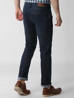 blue cotton blend plain jeans - 15924821 - Standard Image - 3