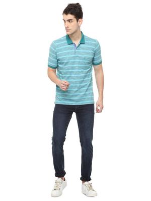blue cotton blend washed jeans - 15924835 - Standard Image - 3