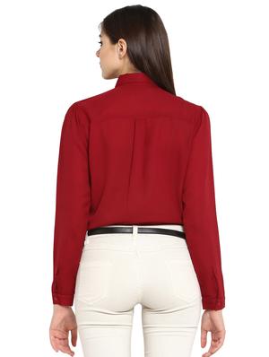 concealed placket embroidered shirt - 15926587 - Standard Image - 3