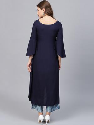 solid high-low kurta - 15927058 - Standard Image - 3
