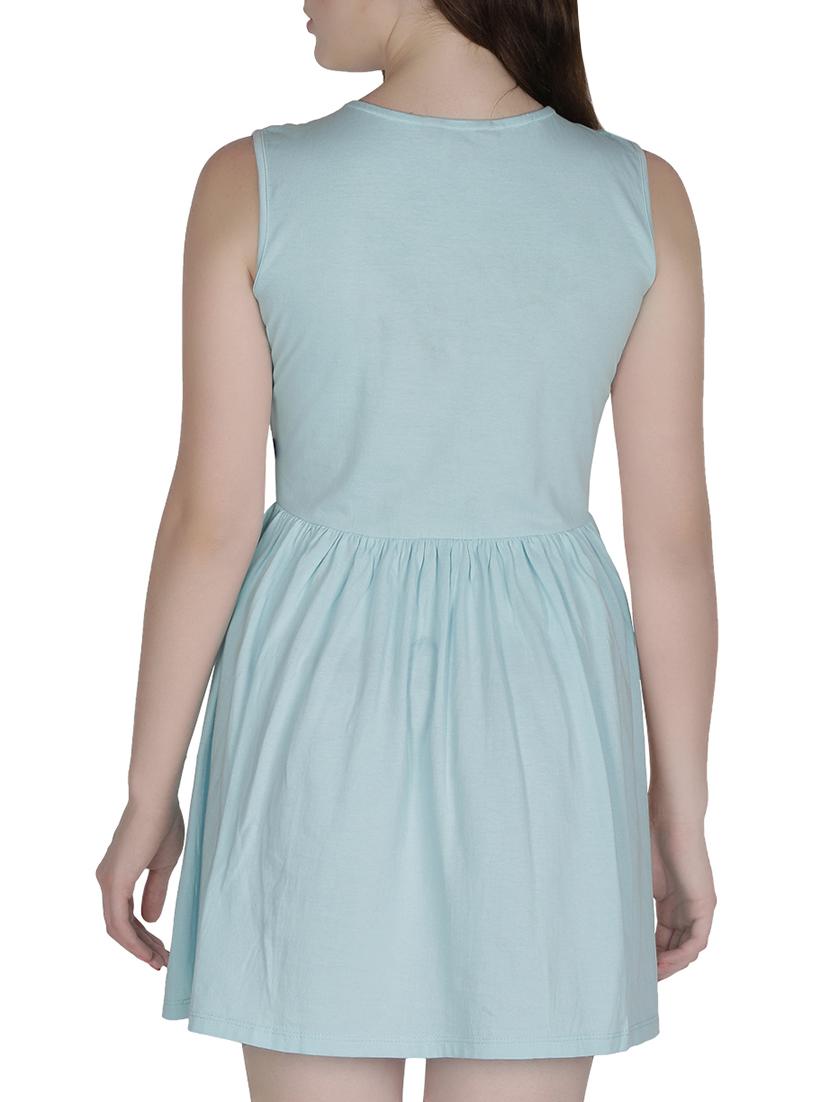 mesh paneled embellished a-line dress - 15927559 - Zoom Image - 3