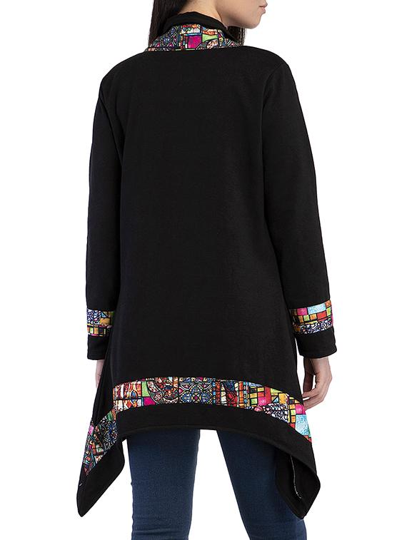 taped edge asymmetric shrug - 15927625 - Zoom Image - 3