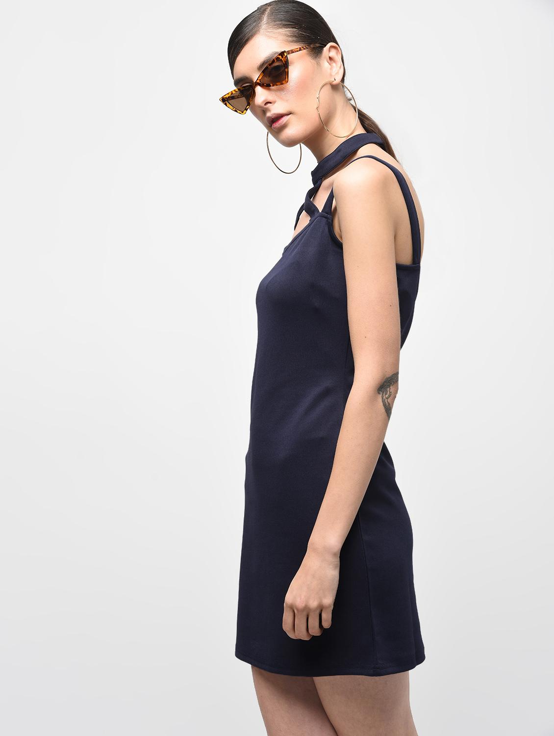 choker neck sheath dress - 15928064 - Zoom Image - 3