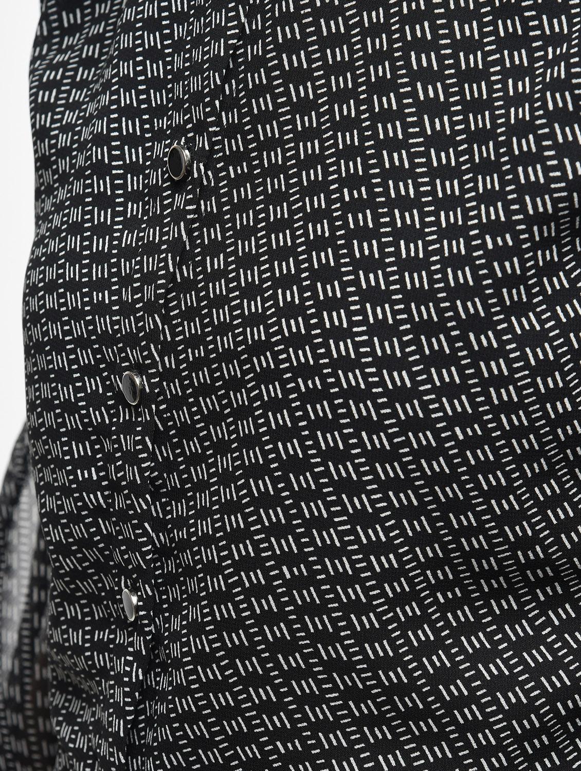 slit sleeved button down maxi dress - 15928072 - Zoom Image - 6