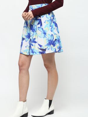 floral box pleat skirt - 15928113 - Standard Image - 3