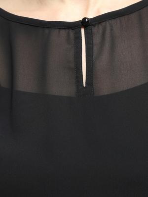 cape detail keyhole neck top - 15928118 - Standard Image - 6