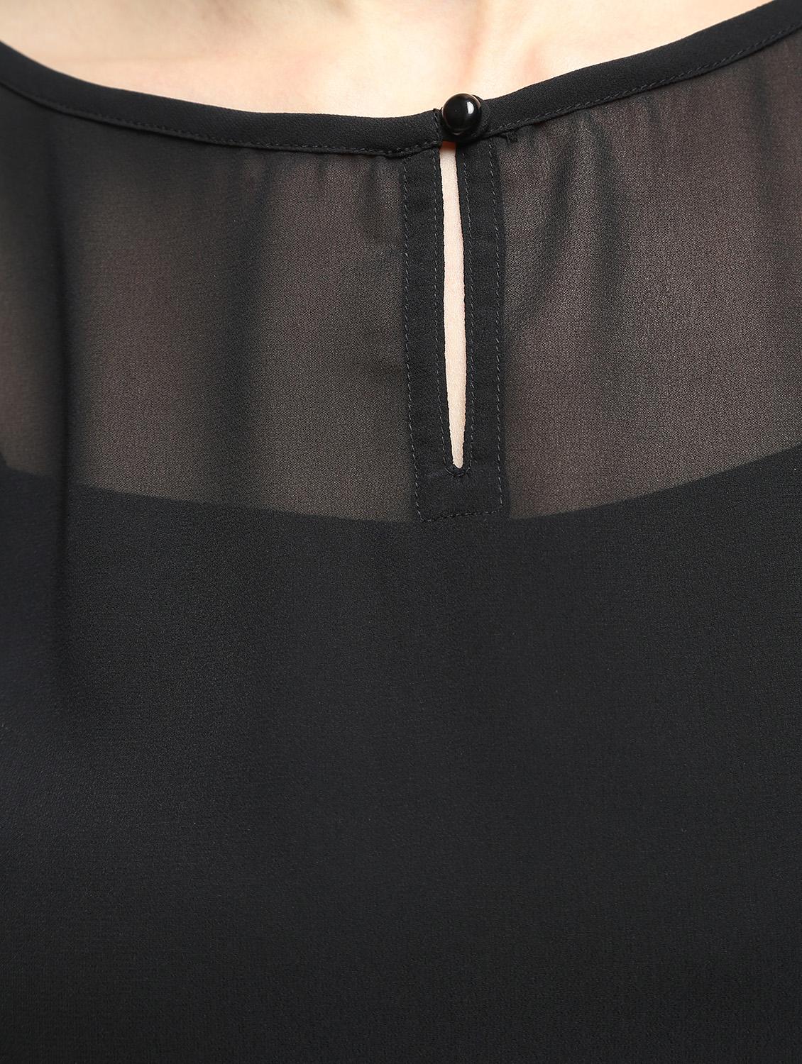 cape detail keyhole neck top - 15928118 - Zoom Image - 6