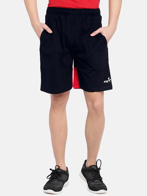 navy blue cotton shorts - 15929413 - Very Small Image - 1