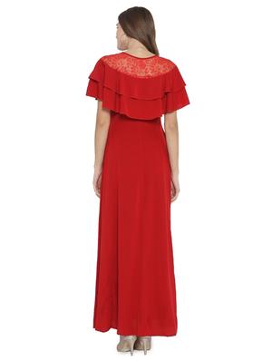 lace paneled maxi dress - 15931044 - Standard Image - 3