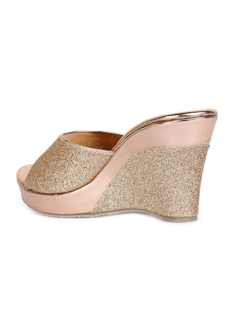 gold slip on wedges - 15932365 - Zoom Image - 3