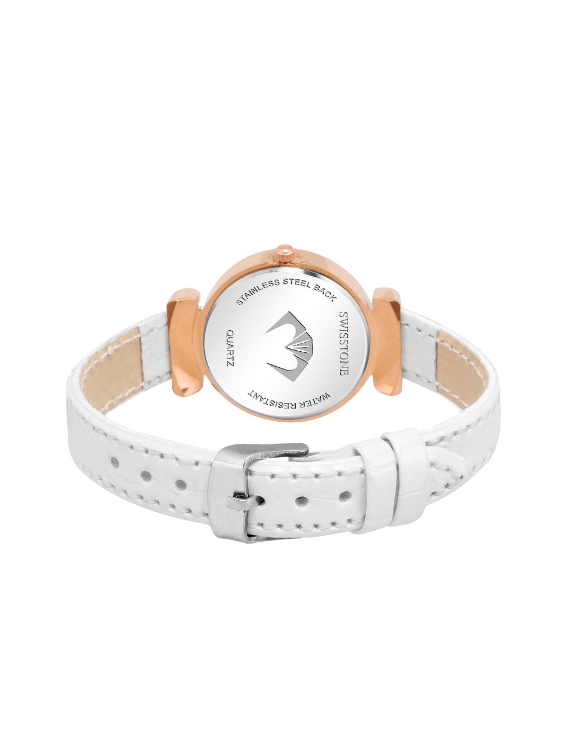 swisstone ck319-wht round dial analog watch - 15933017 - Zoom Image - 3