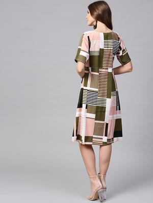 abstract high low dress - 15933500 - Standard Image - 3