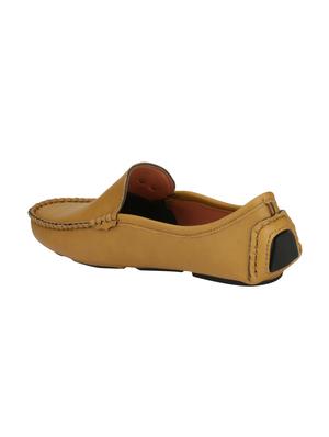 beige leatherette slip on loafers - 15933513 - Standard Image - 3