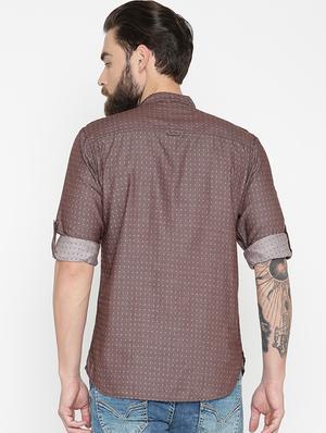 brown cotton short kurta - 15934399 - Standard Image - 3