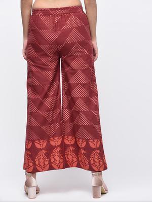 printed a-line palazzo - 15935006 - Standard Image - 3