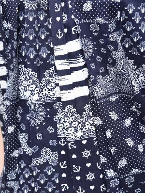 pleated neck blouson top - 15936493 - Standard Image - 6