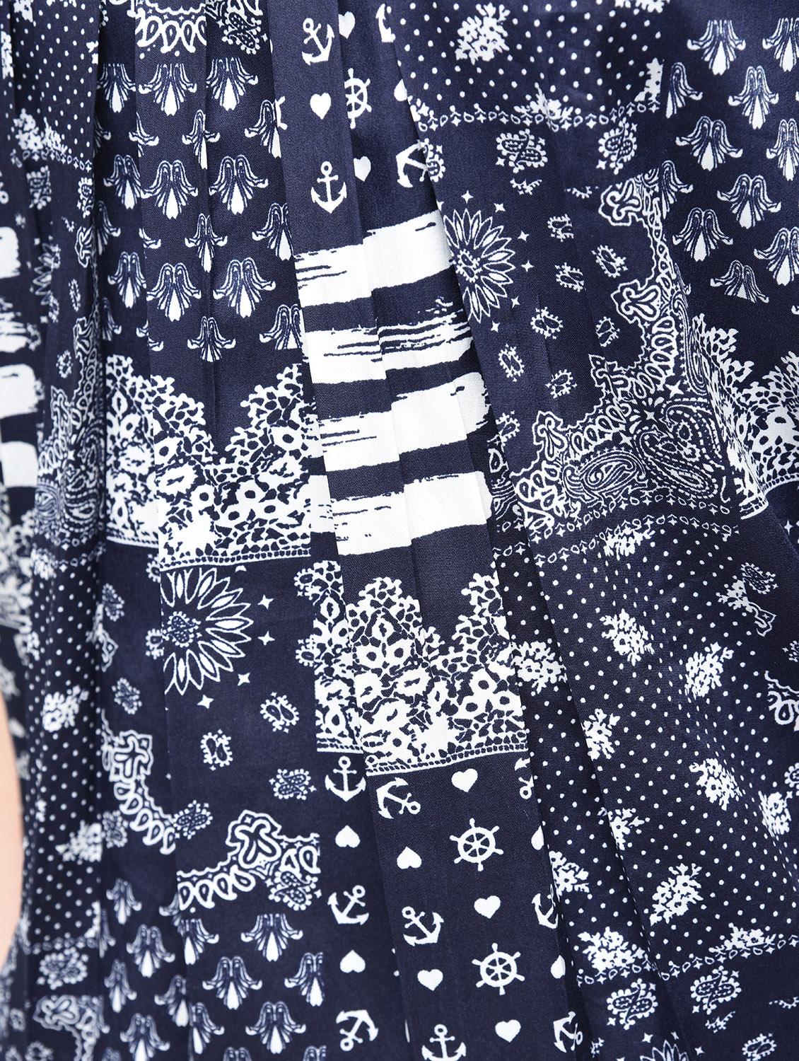 pleated neck blouson top - 15936493 - Zoom Image - 6