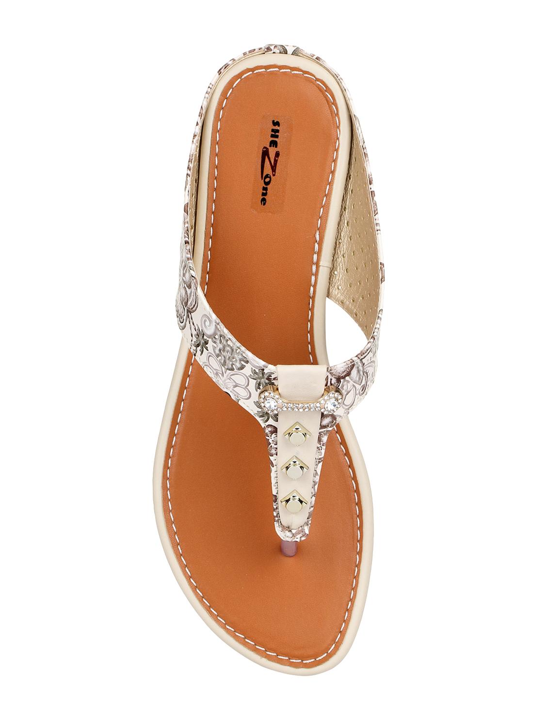 white toe separator sandals - 15936544 - Zoom Image - 3