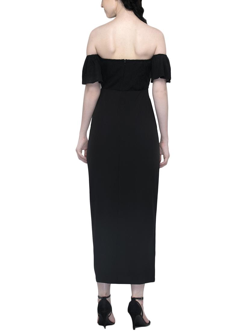 off shoulder high slit dress - 15936611 - Zoom Image - 3
