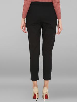 elasticated waist side slit trouser - 15938593 - Standard Image - 3