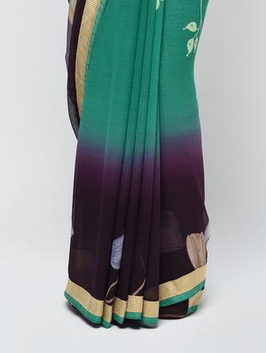lace border embellished saree with blouse - 15940838 - Standard Image - 3