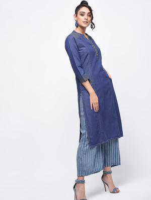 princess line straight kurta - 15940977 - Standard Image - 3