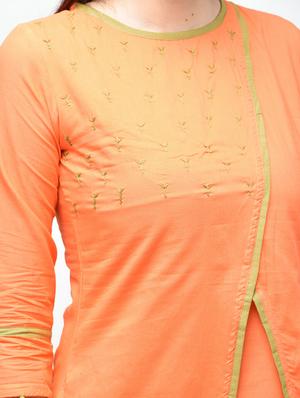 Embroidered layered kurta - 15941144 - Standard Image - 6