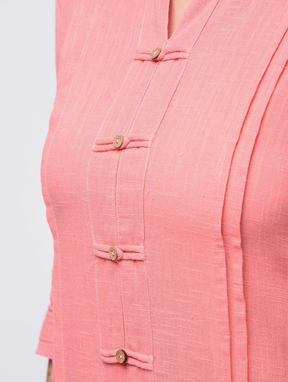 pintucks solid straight kurta - 15941156 - Zoom Image - 6
