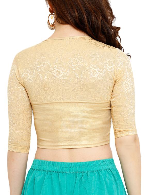 Net solid blouse - 15941782 - Zoom Image - 3