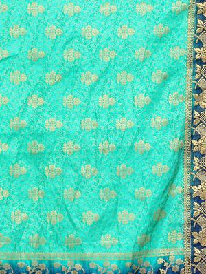 floral woven saree with blouse - 15942838 - Standard Image - 3