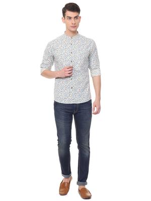 white floral printed casual shirt - 15943386 - Standard Image - 3