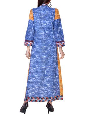 printed a-line kurta with tassels - 15943571 - Standard Image - 3