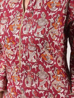 a-line printed kurta - 15943718 - Standard Image - 6