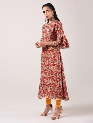straight printed kurta - 15943719 - Standard Image - 3