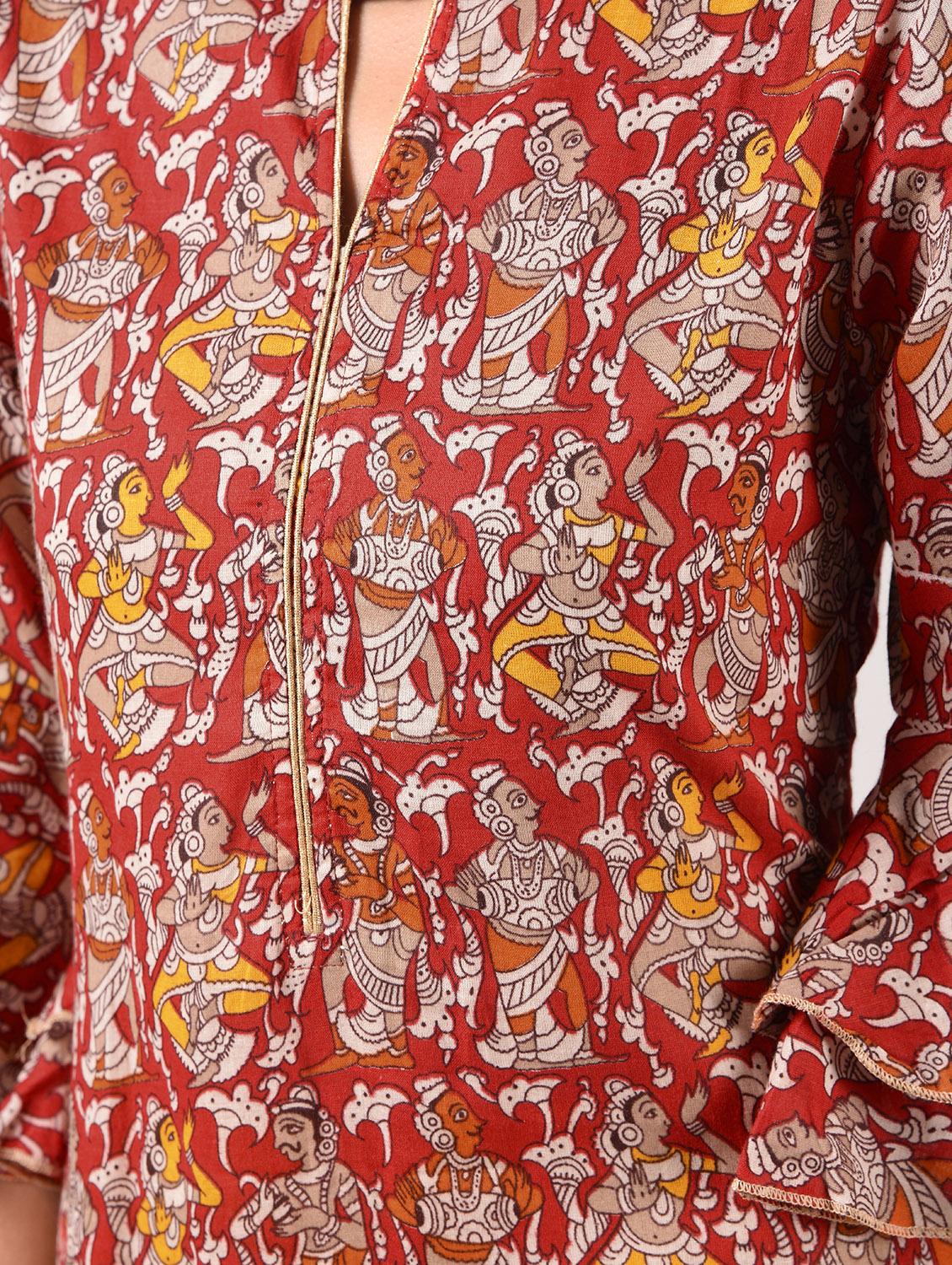 straight printed kurta - 15943719 - Zoom Image - 6
