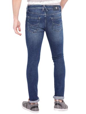 blue cotton washed jeans - 15945532 - Standard Image - 3