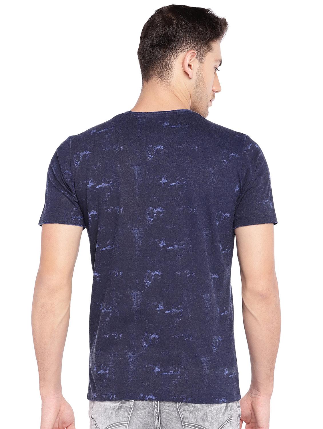 blue cotton all pver print t-shirt - 15945568 - Zoom Image - 3