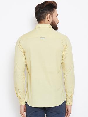 yellow printed casual shirt - 15945659 - Standard Image - 3