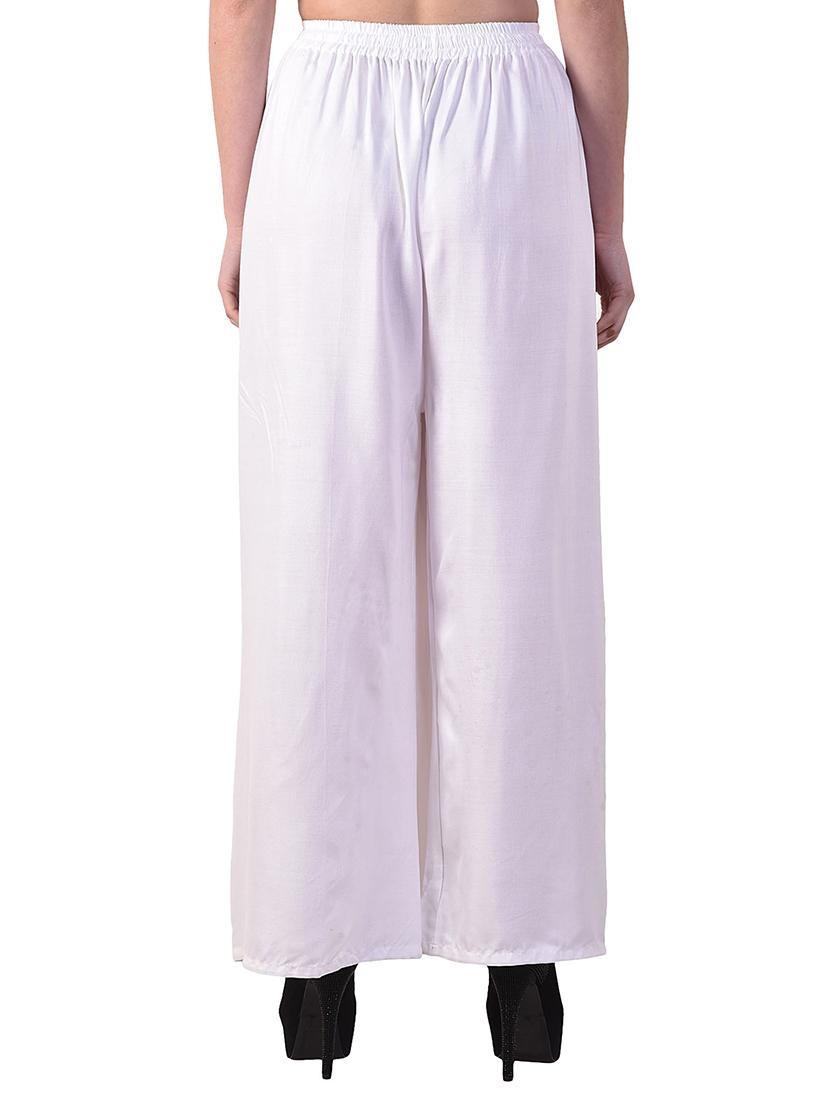 drawstring waist flared palazzo - 15945694 - Zoom Image - 3