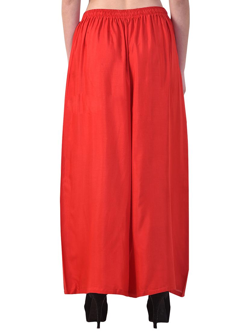 drawstring waist flared palazzo - 15945696 - Zoom Image - 3