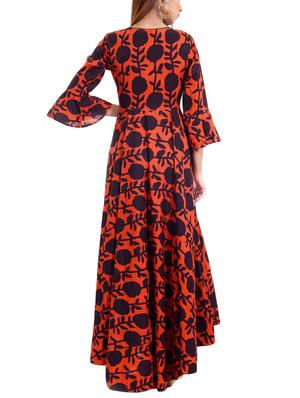 Bell sleeves flared kurta - 15946233 - Standard Image - 3