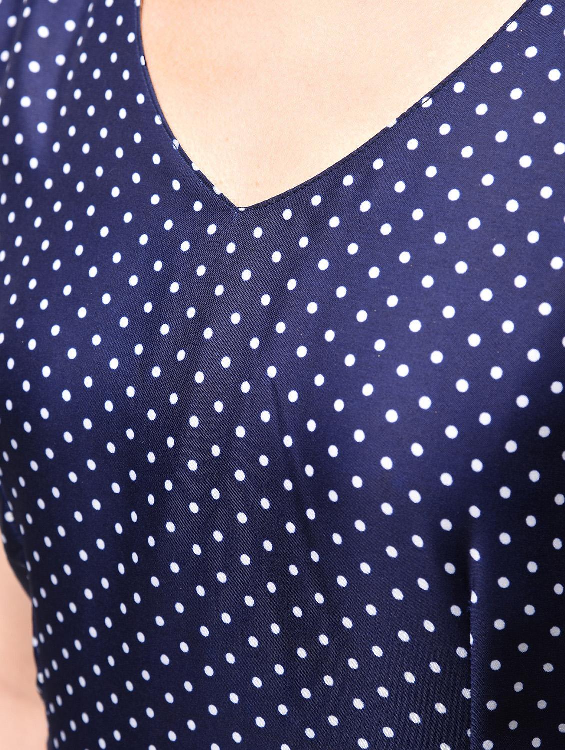 polka dots flared maxi dress - 15946333 - Zoom Image - 6