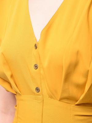 tie back ruffle detail a-line dress - 15946353 - Standard Image - 6