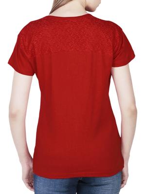 v-neck graphic print tee - 15947097 - Standard Image - 3
