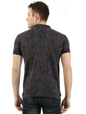 blue cotton all over print t-shirt - 15948263 - Standard Image - 3