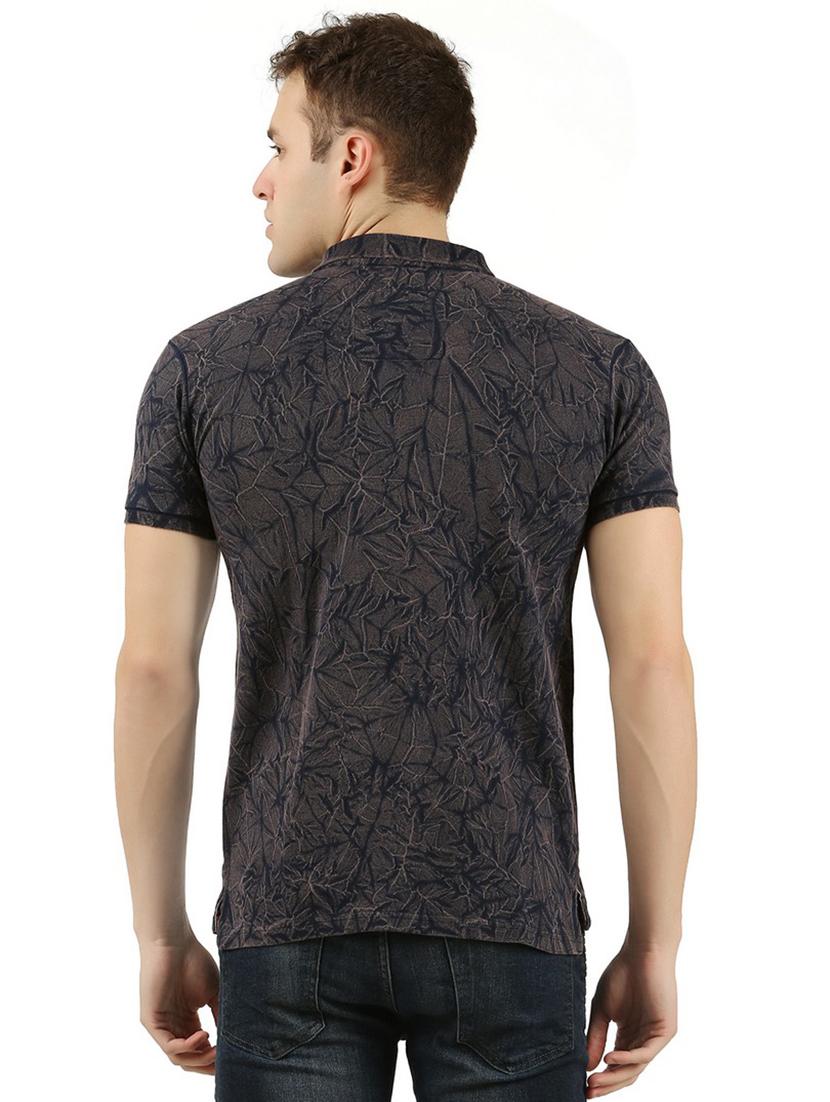 blue cotton all over print t-shirt - 15948263 - Zoom Image - 3